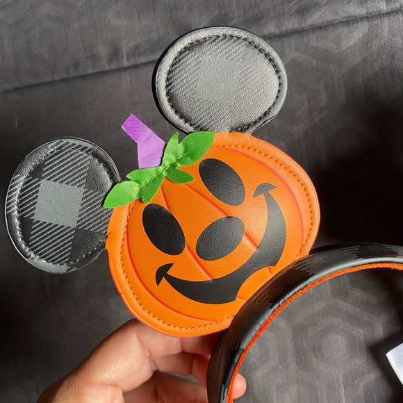 Disneyland park Halloween Pumpkin plaid ears - Picture 4 of 5